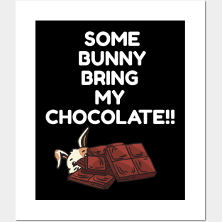 bunny chocolate Posters and Art